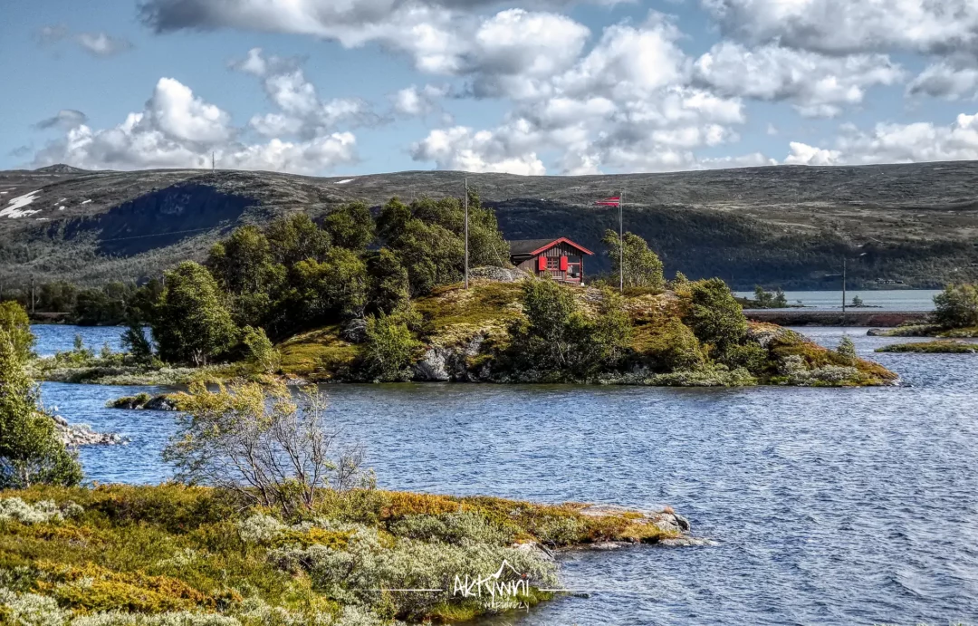 Norwegia - dom nad fiordem