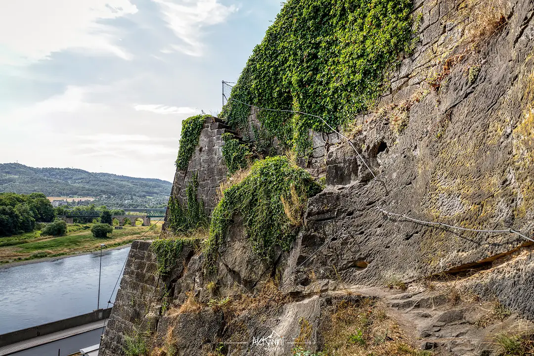 Via ferraty w Czechach - Decin - ściana Pasterzy